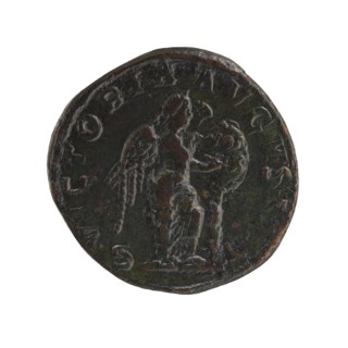 Sestertius; Roman deities; Victoria; Alexander Severus Roman emperor, 222–235 — iconography,