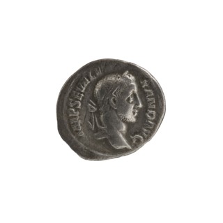 Denarius; personification Fides Fidelity; Alexander Severus Roman emperor, 222–235 — iconography;