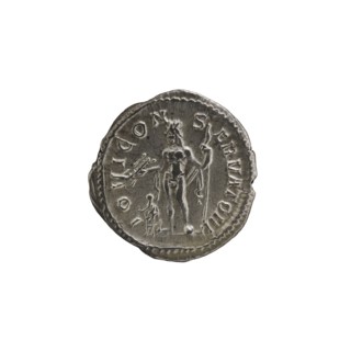 Denarius depicting Jupiter; Roman deities; Alexander Severus Roman emperor, 222–235; iconography;