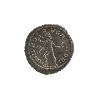 Denarius of Alexander Severus reigned 222–235 CE. Obverse: portrait of Alexander Severus Roman