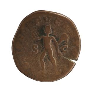 Sestertius of Severus Alexander Roman emperor, 222–235 CE. Obverse: issuer Severus Alexander;