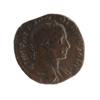 Sestertius of Severus Alexander Roman emperor, ruled 222–235 CE, issued 231–235 CE. Obverse: