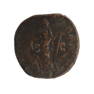 Sestertius of Severus Alexander Roman emperor 222–235, dated 231–235. Obverse: bust/iconography of