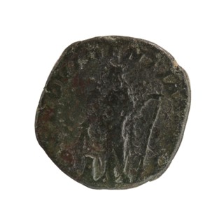 Sestertius of Severus Alexander reigned 222–235 CE. Obverse: bust/portrait of Severus Alexander