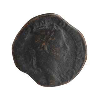 Sestertius coin depicting Sol mythology; obverse associated with Alexander Severus Roman emperor,