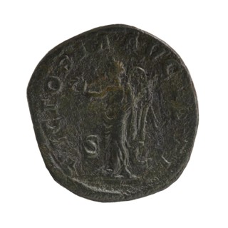 Sestertius; Roman deities; Alexander Severus Roman emperor, reign 222–235; iconography: Victoria
