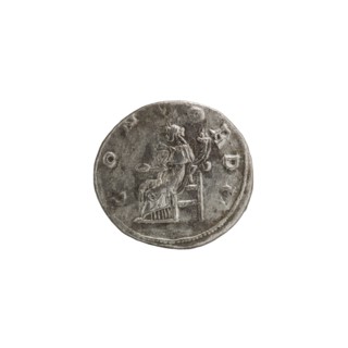 Denarius of Alexander Severus 208–235; Roman emperor 222–235. Obverse: bust/portrait of Alexander