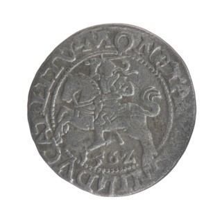 Lithuanian half-grosz, Sigismund II Augustus King of Poland; 1544–1572 author, Tarlo, Gabriel ca.