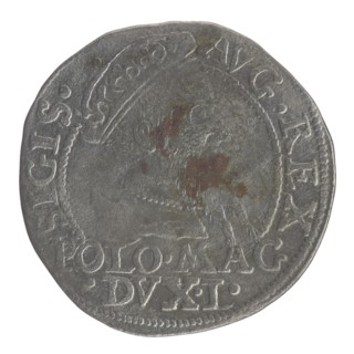 Lithuanian grosz on a Polish foot, Sigismund II Augustus King of Poland; 1544–1572 author, coats of