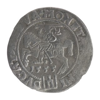 Lithuanian grosz on a Lithuanian foot, Sigismund II Augustus King of Poland; 1544–1572 author,