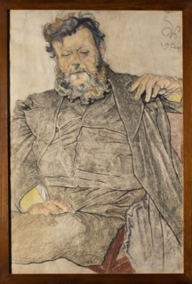 Portrait of Jan Stanislawski, Wyspianski, Stanislaw 1869–1907 author, male portrait of