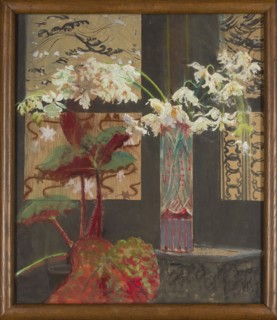 White orchids and begonia, Leon Wyczólkowski 1852–1936, painter. Still life, Japonism / Young