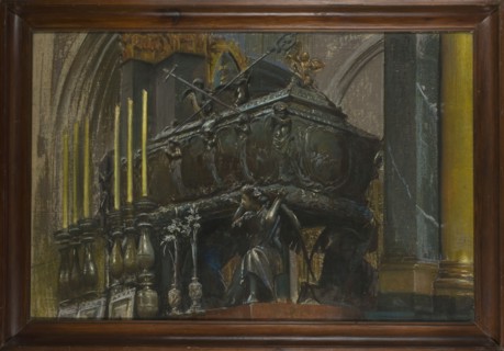 Coffin of St. Stanislaus, Wyczólkowski, Leon 1852-1936 painter; Stanislaw of Szczepanów Saint; ca.