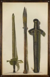 Coronation sword of Augustus III, spear of St. Maurice and sword of Sigismund Augustus, Leon
