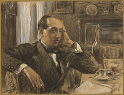 Portrait of Leon Reynel; Antoni Kamienski 1860–1933, draughtsman/author; 1924; pastel; 63 × 77 cm;