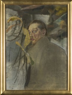 Self-portrait, Kazimierz Sichulski 1879–1942; after 1909; pastel drawing; height 76.8 cm, width 56