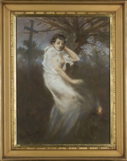 All Souls' Day. Ghost Hour, Witold Pruszkowski 1846–1896, painter. From the Other World. For the