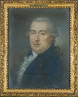 Portrait of Franciszek Tykl; pastel; depiction of a male merchant/bourgeoisie, dated 1788–1794;