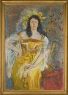 Portrait of Honorata Leszczynska in the role of Catherine in The Taming of the Shrew by William