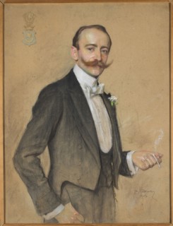 Portrait of Lukasz Dobrzanski, Mordasewicz, Kazimierz 1859–1923 painter, Lukasz Dobrzanski