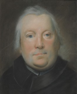 Portrait of priest Piotr Sliwicki, by Louis François Marteau ca. 1715–1804, pastelist; subject: