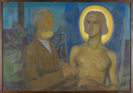 The Liberation of Saint Peter, by Jan Rembowski 1879–1923. Pastel, before 1923; height 70 cm, width