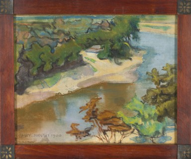 Landscape with a River; Stanislaw Wyspianski 1869–1907, painter; Young Poland style; Poland; 1900;