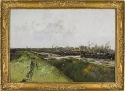 Suburban landscape from the vicinity of Paris, Wyspianski, Stanislaw 1869–1907 painter. Suburban