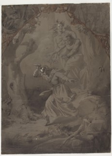 The Lady Killed the Master, illustration to Adam Mickiewicz's ballad Lilies, Ignacy Gierdziejewski