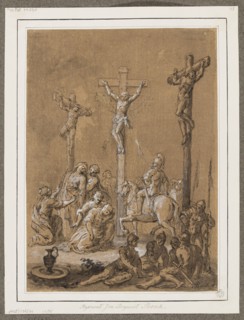 Golgotha, Plersch, Jan Bogumil ca. 1732–1817 author/illustrator; religious scene: Crucifixion of