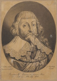 Oval portrait of King Sigismund III Vasa, after the engraving Vladislaus IV Poloniae et Sueciae Rex