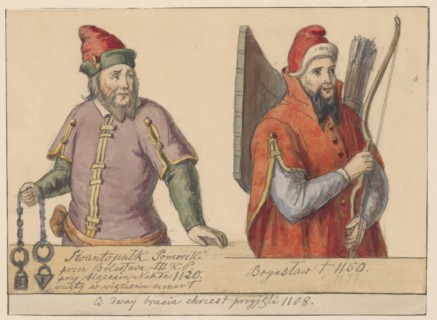 Pomeranian Dukes Swietopelk and Boguslaw, according to the genealogy of the Pomeranian Dukes,