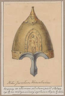 Yaroslav Vsevolodovich's helmet found in 1818 in the Vladimir Governorate on the Koloksha River;