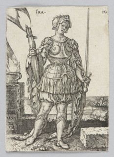 Ira, from the series Allegorical Figures, Aldegrever, Heinrich ca. 1502–1555 aut. 1561 author,