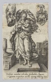 Love of One's Neighbor, from the series Virtues and Vices; Heinrich Aldegrever ca. 1502–1555/1561;