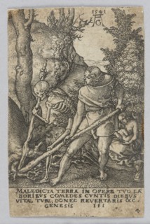 Adam Tilling the Land, from the series The Power of Death, Heinrich Aldegrever ca. 1502–1555/1561,