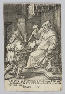 Death and the Cardinal, from the series The Power of Death; Heinrich Aldegrever ca. 1502–1555/1561,