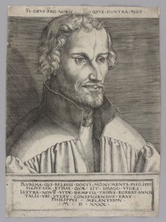 Portrait of Philip Melanchthon, Aldegrever, Heinrich ca. 1502–1555 aut 1561 graphic artist, German,