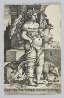 Gluttony, from the series: Vices, Pencz, Georg ca. 1500-1550 graphic artist, German culture,