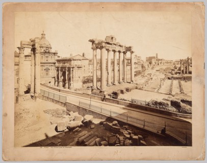 Roma. Foro Romano preso dal Campidoglio, James Anderson 1813–1877, photographer; Anderson Rome,