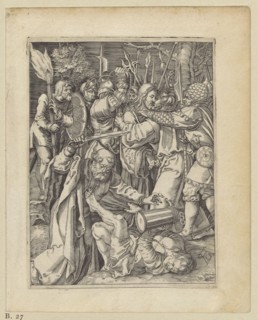 The Capture copy of an engraving from the Little Passion by Albrecht Dürer, unknown graphic artist;