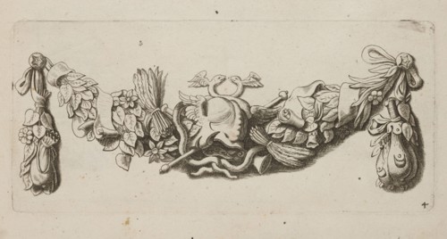 Festoon: 4, Quellinus, Artus 1609–1668 engraver?, leaves, baroque, festoons, garlands,