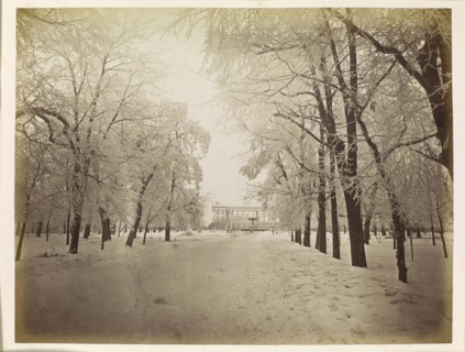 Warsaw. The Saxon Garden in Winter, Brandel, Konrad 1838–1920 photographer, ca. 1885, photography,