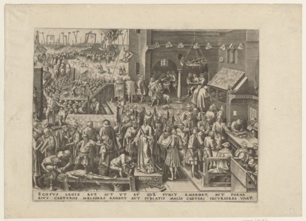 Justice Justicia, Galle, Philips 1537-1612 graphic artist / author, Bruegel, Pieter, I ca.