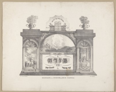 Mizrach, Przybylski, Maciej Vilnius; lithographic workshop; fl. 1832–1837 publisher, Abraham's
