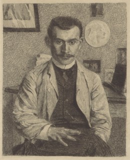 Jasinski en veste bleu, Vallotton, Félix 1865-1925 graphic artist; author, France, graphic print,