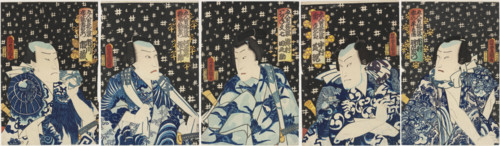 Actor Ichimura Uzaemon XIII as An no Heibei, from the pentaptych 'Five Men in Yukatas' (Gonin otoko