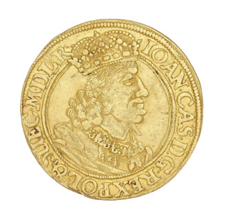 Gdansk ducat by Gerhard Rogge (fl. 1639–1657), struck under King John II Casimir Vasa (reigned