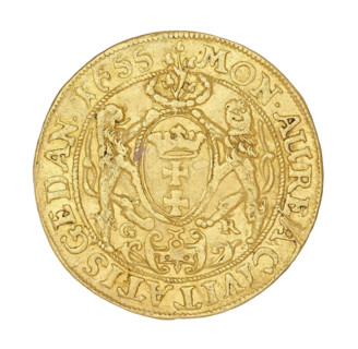 Gdansk ducat, Rogge, Gerhard (fl. 1639–1657); John II Casimir Vasa (King of Poland, 1648–1668).