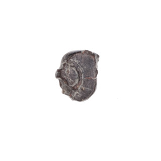 Fragment of a double-sided Drohiczyn seal. On one side a cross with one arm ending in a triangle
